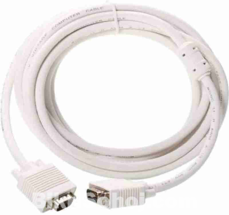 5 meter High speed VGA  to VGA Cable White.